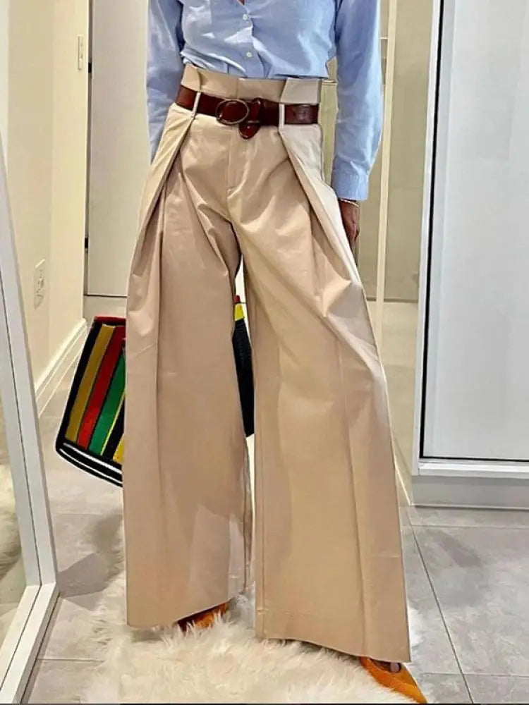 Lura's Wide Flare Legs high waist maxi pants