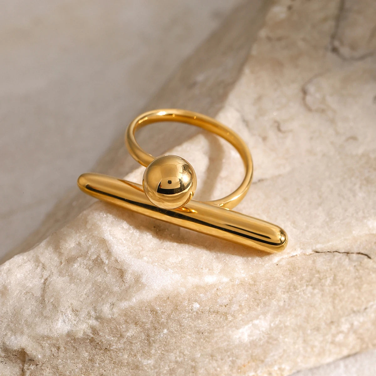 Fatima's Gold 18K, Trendy, stylish, Minimalist, Classy, Stainless steel, Boho Rings