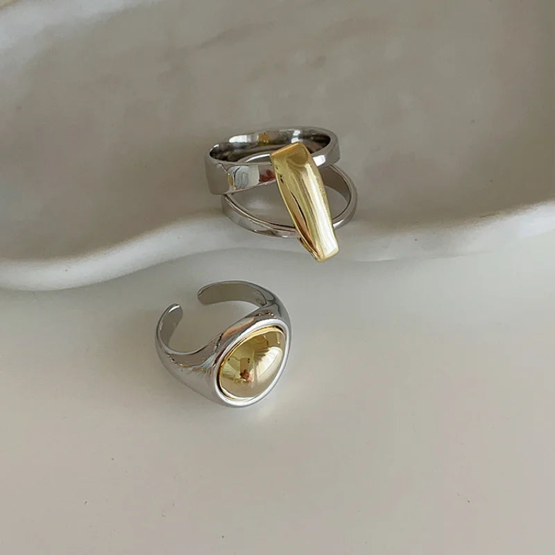 Milany's Modern Design Alloy Adjustable Rings