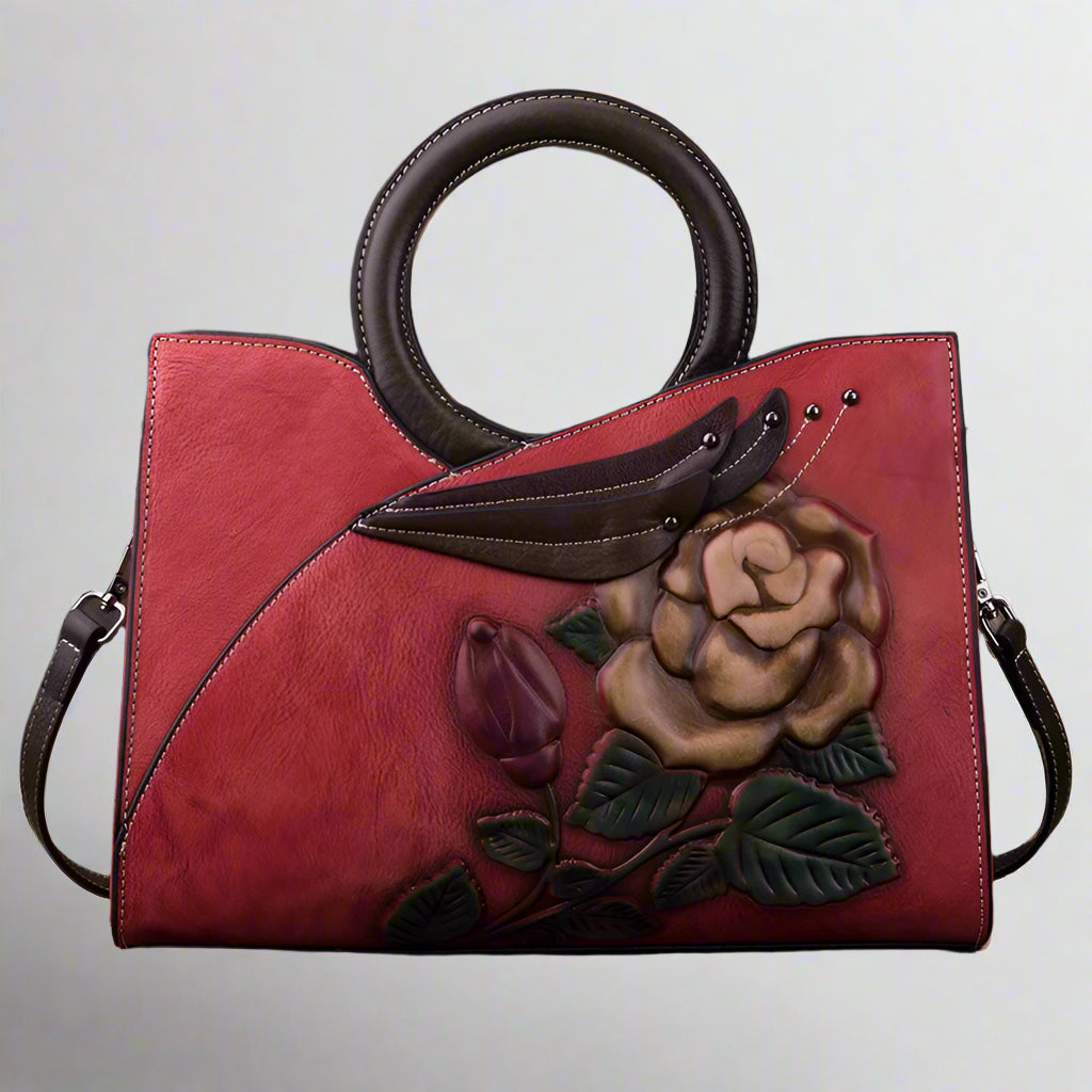 Whitney's Retro, Vintage, Genuine Leather, Trendy, Stylish, Handmade, Shoulder Bag