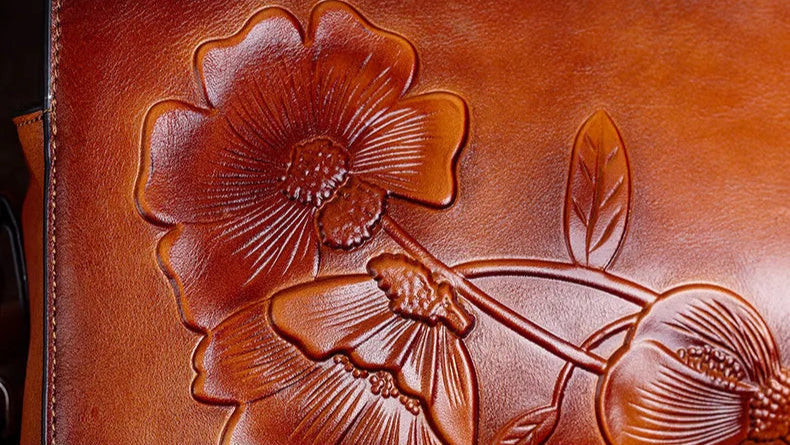 Nelly's Retro, Vintage, Genuine Leather, Trendy, Stylish, Handmade, Shoulder Bag