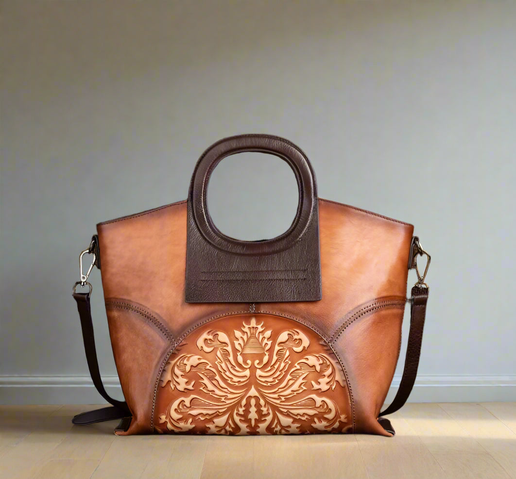 Vienna's Retro, Vintage, Genuine Leather, Trendy, Stylish, Handmade, Shoulder Bag