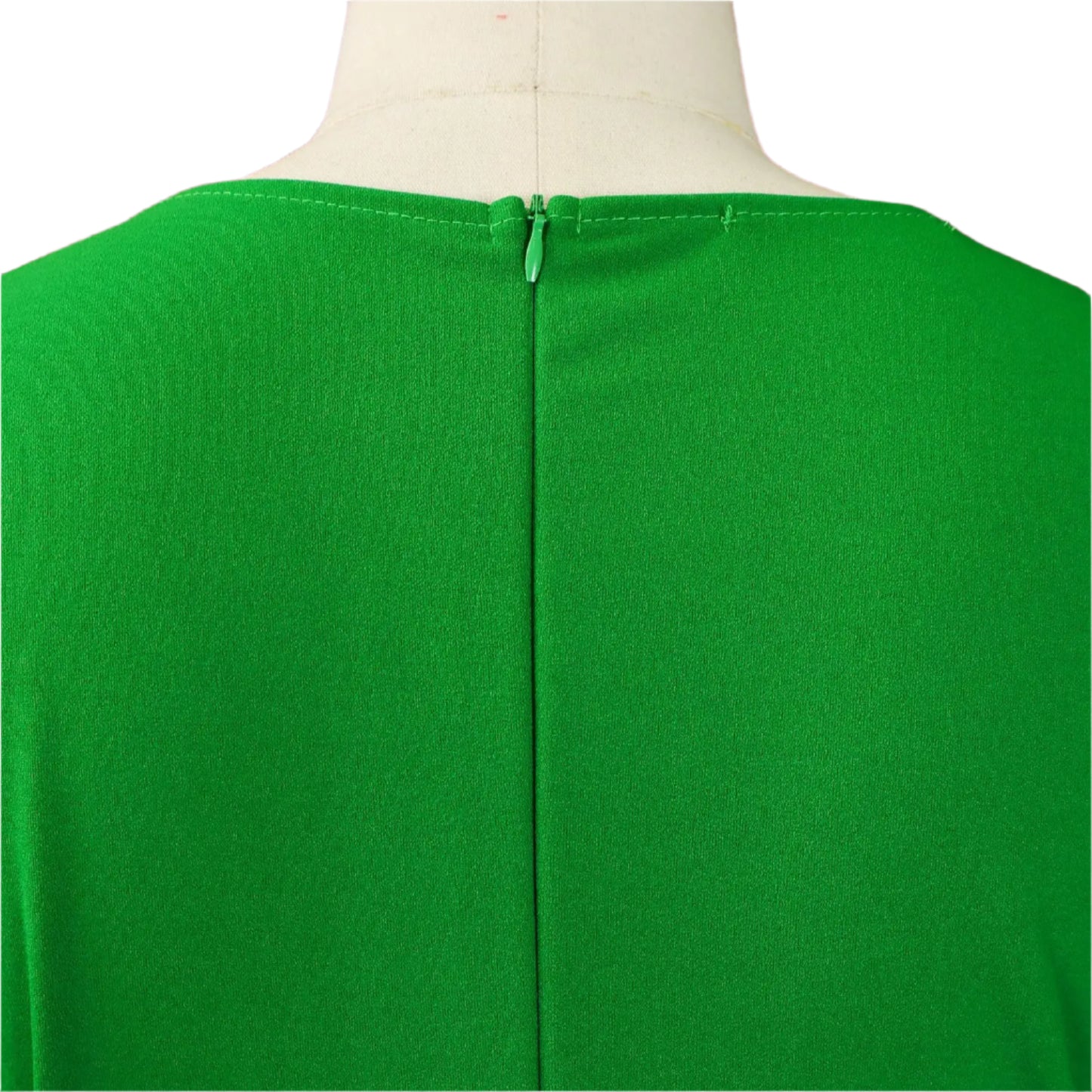 Liz's Plus size, stylish, trendy, Pleated, Temperament, V-Neck, Midi, Office Dress