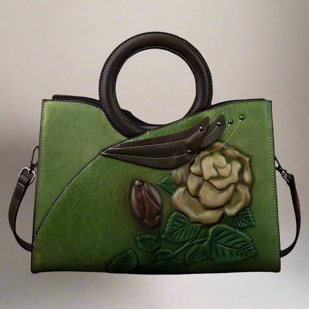 Whitney's Retro, Vintage, Genuine Leather, Trendy, Stylish, Handmade, Shoulder Bag