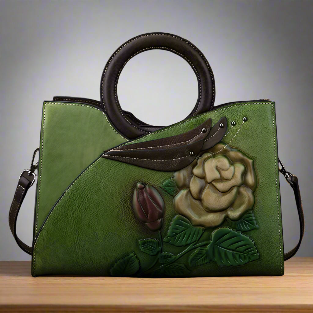 Whitney's Retro, Vintage, Genuine Leather, Trendy, Stylish, Handmade, Shoulder Bag