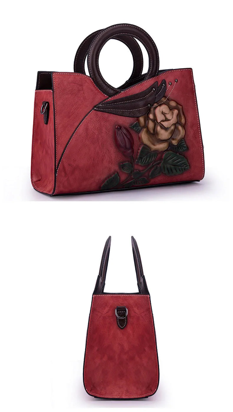 Whitney's Retro, Vintage, Genuine Leather, Trendy, Stylish, Handmade, Shoulder Bag