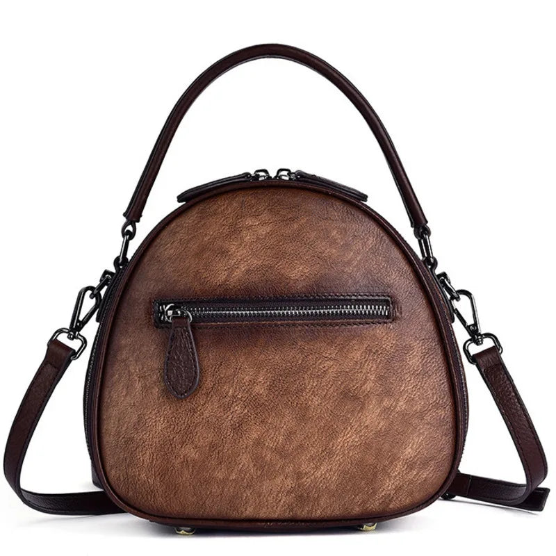 Merry's Retro, Vintage, Genuine Leather, Trendy, Stylish, Handmade, Small, Shoulder Bag
