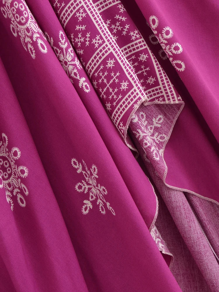 Mila's Floral, Backless, Beach, Party, Boho, Holiday, High-Low, Maxi Dress