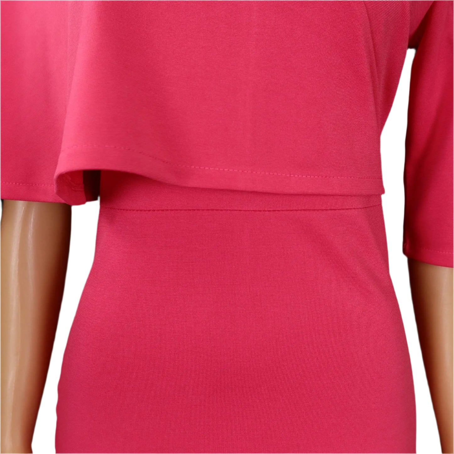 Nancy's Office style, Trendy, Stylish, Asymmetric Half Sleeves, Multicolor, Pencil Dress