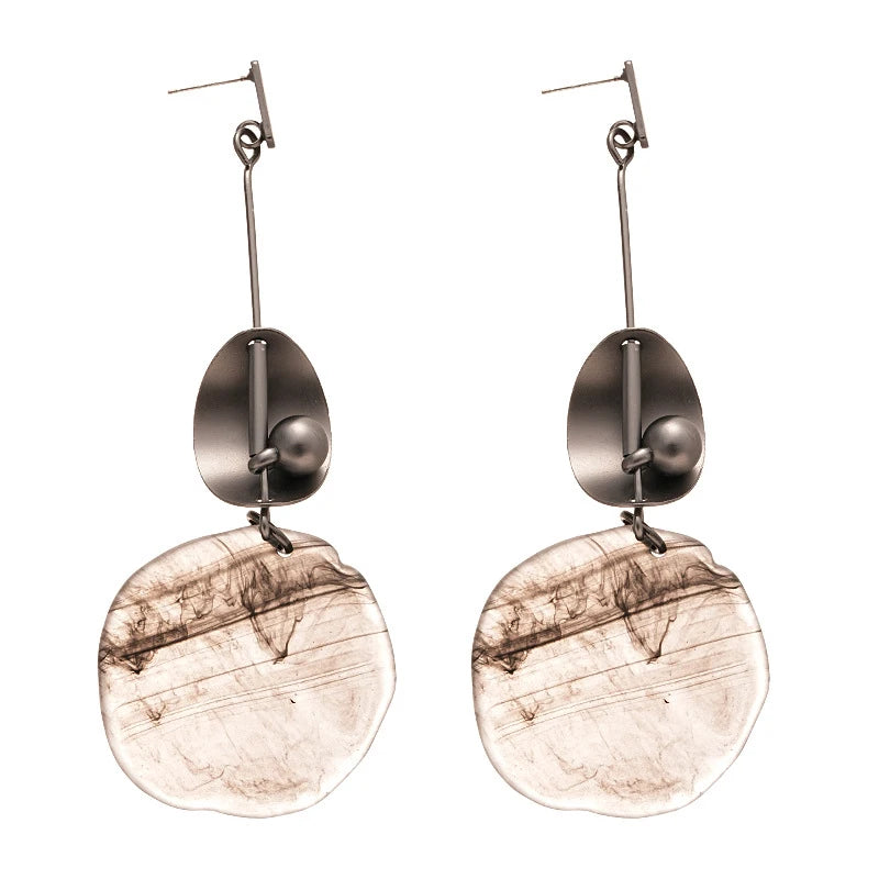 Jamila's Stylish, Fashionable, Trendy, Iron Alloy, Long Drop, Dangling Earrings