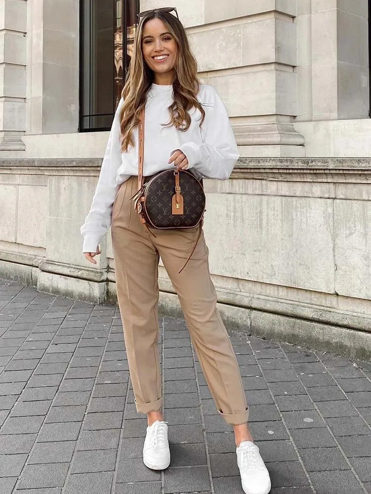 Maria's Pencil High-waist Pants