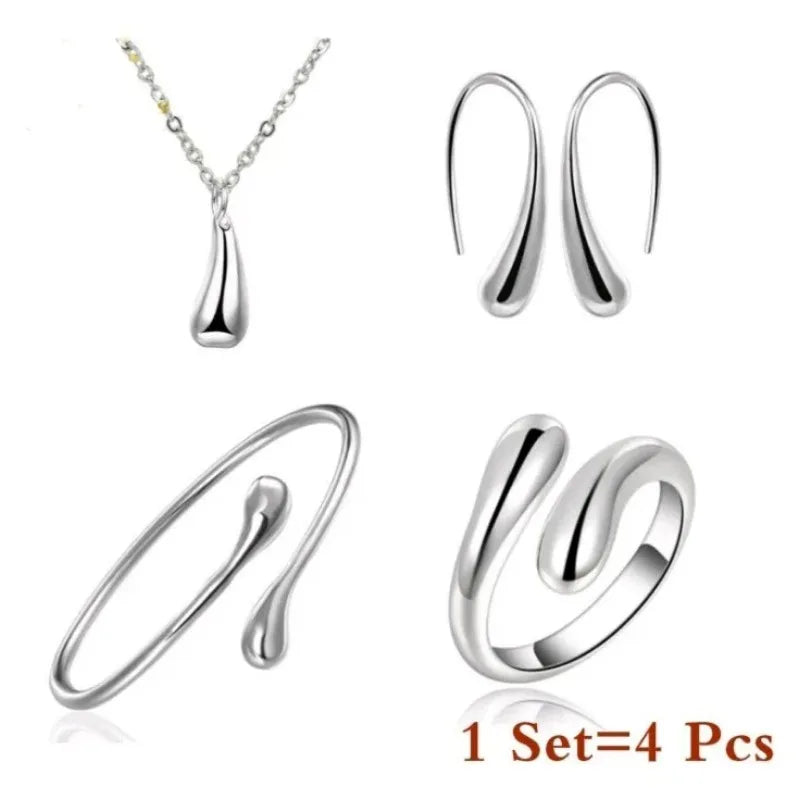 Regina's 925 Silver , Stylish, Minimalist Design , Simple ,Elegant Jewellery Set