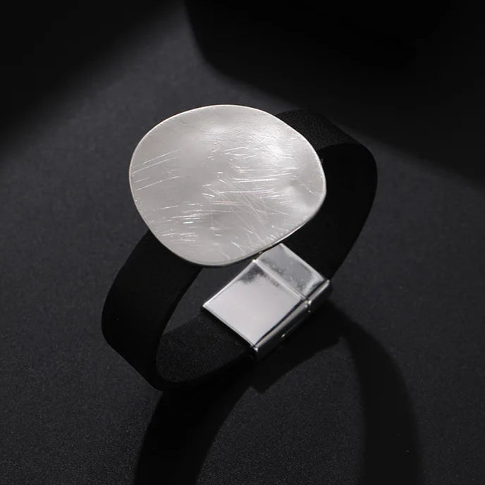 Marian's Luxury, Trendy, Stylish, Retro, Magnet Lock, Golden/Silver, Bangles Bracelets