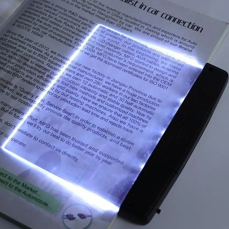 LED Night Reading Light -Reading eye protection with rechargeable AAA battery