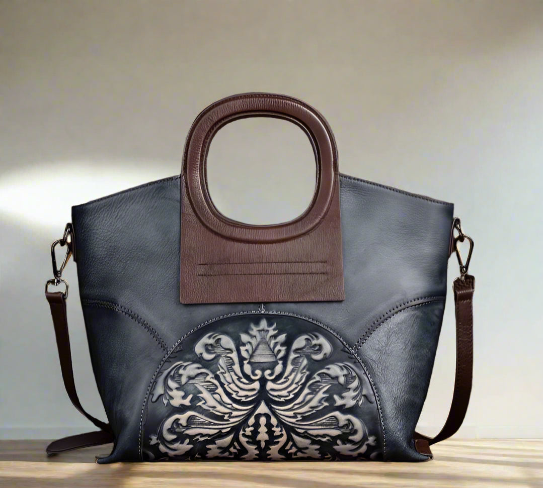 Vienna's Retro, Vintage, Genuine Leather, Trendy, Stylish, Handmade, Shoulder Bag