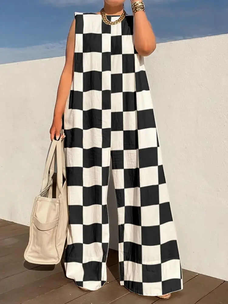 Bianca's Loose Maxi Sleeveless Jumpsuit