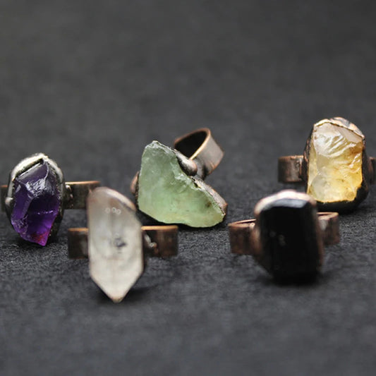 Nina's Quartz Metal Rings