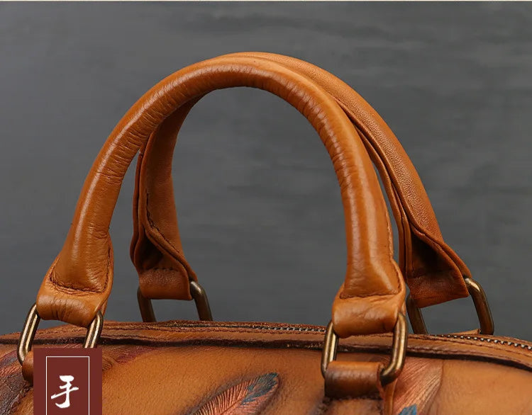 Anita's Retro, Vintage, Genuine Leather, Trendy, Stylish, Handmade, Shoulder Bag