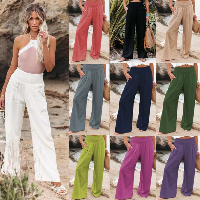 Milany's Casual Elastic Waist Long Pants