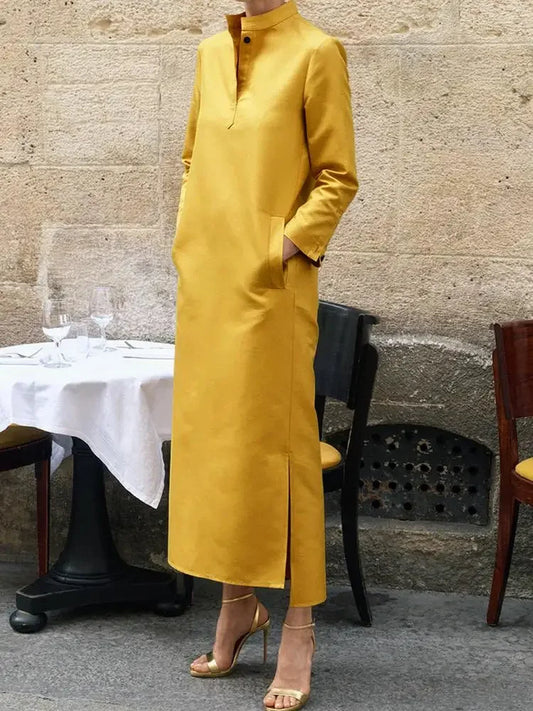 Bianca's Loose, Sleeves, Stylish, H-Line, Ankle Length Dress