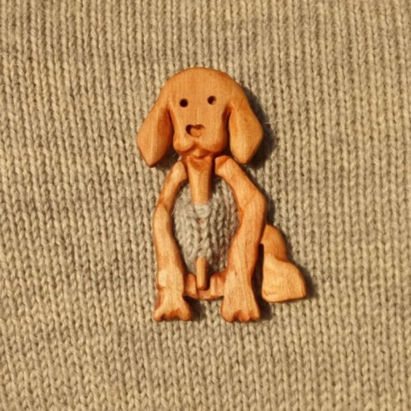 Maria's Cute wooden Scarf PIn