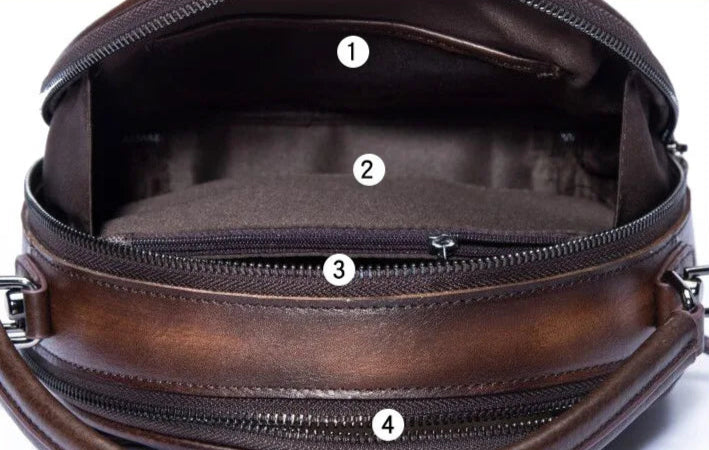 Merry's Retro, Vintage, Genuine Leather, Trendy, Stylish, Handmade, Small, Shoulder Bag