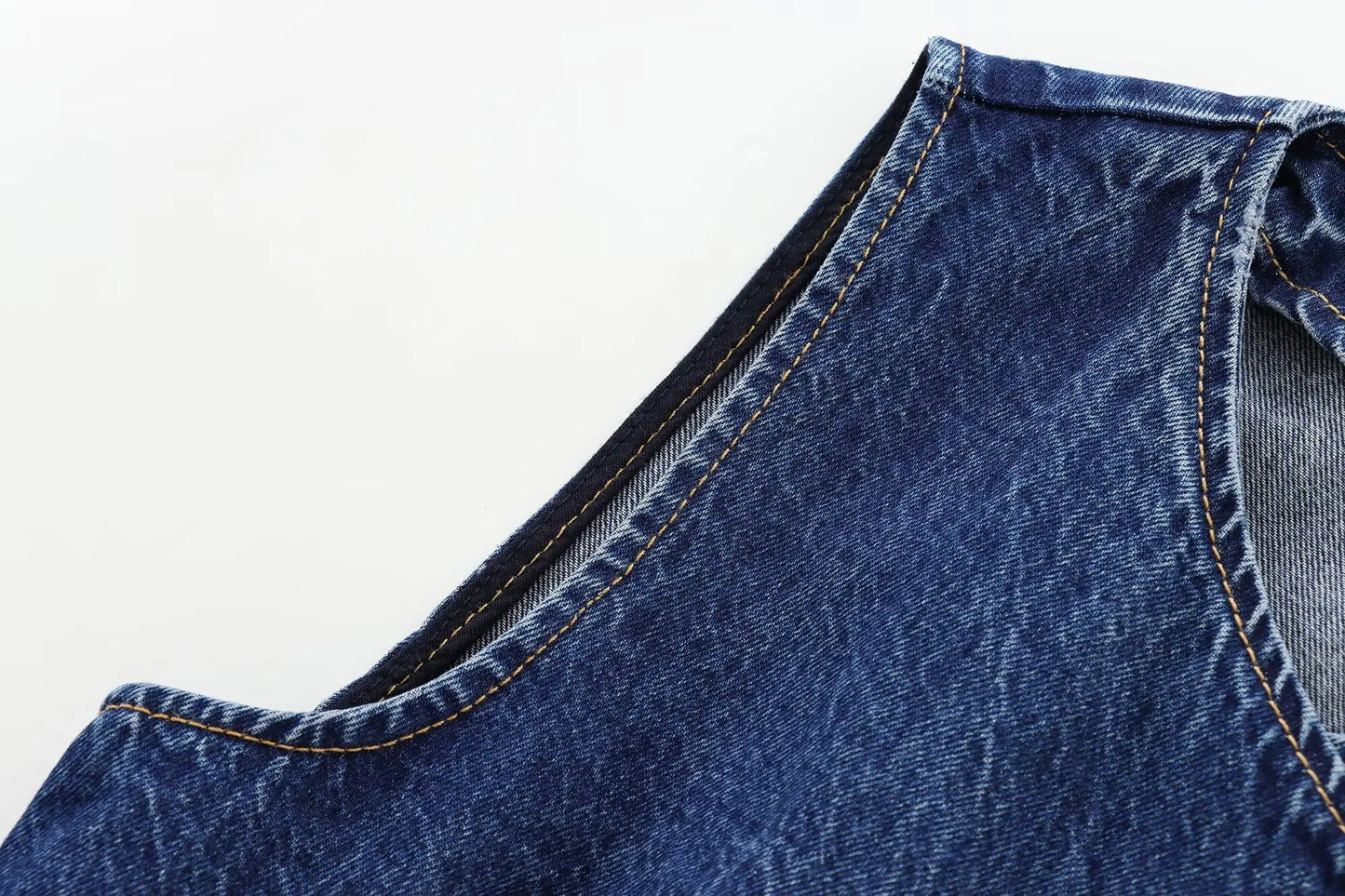 Elsa's Casual, Trendy, Stylish, Waistline, Cotton, Denim, Jeans Vest