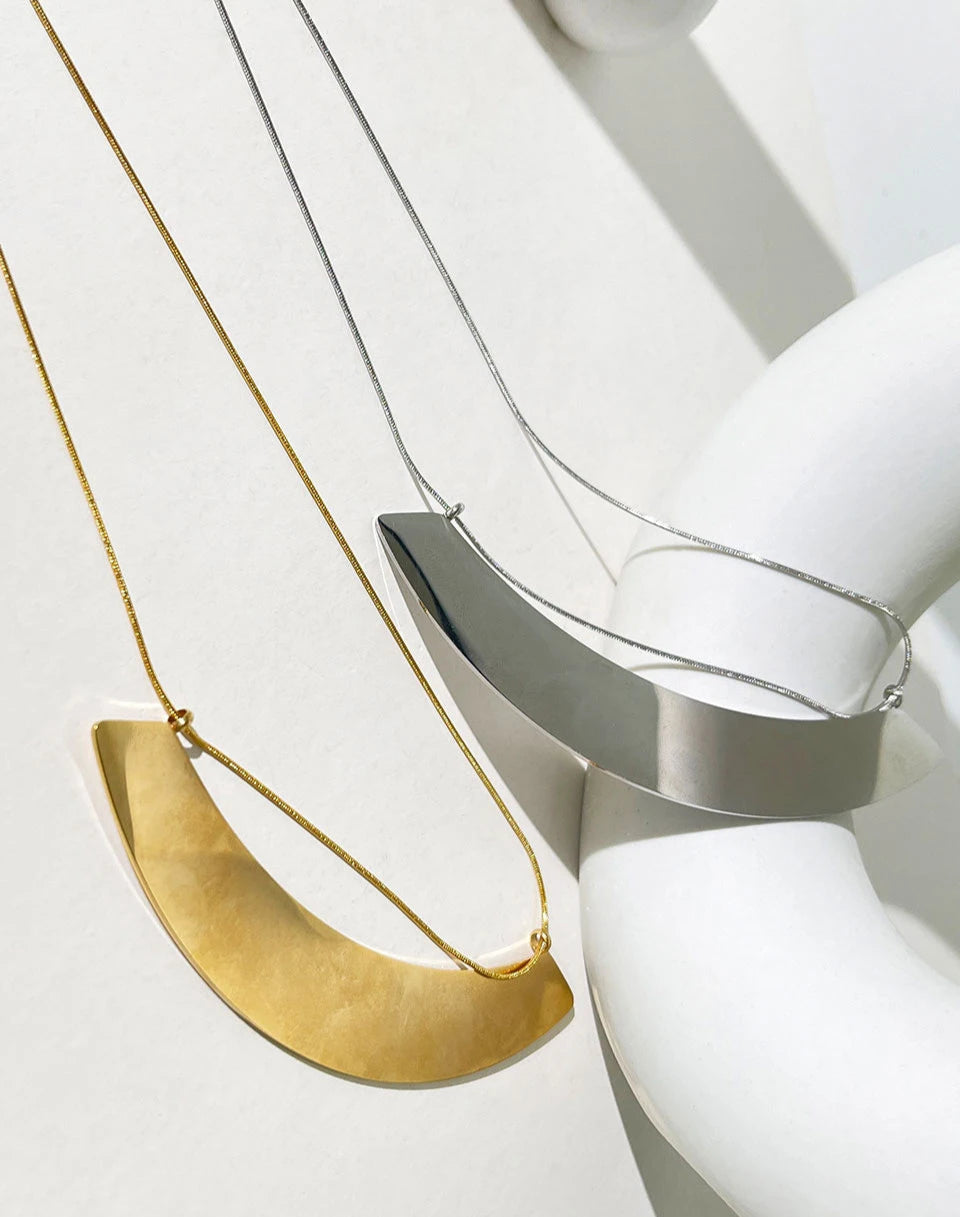 Kaila's Statement, Stainless Steel, Gold Plated 18K, Minimal, Stylish, Trendy Necklace