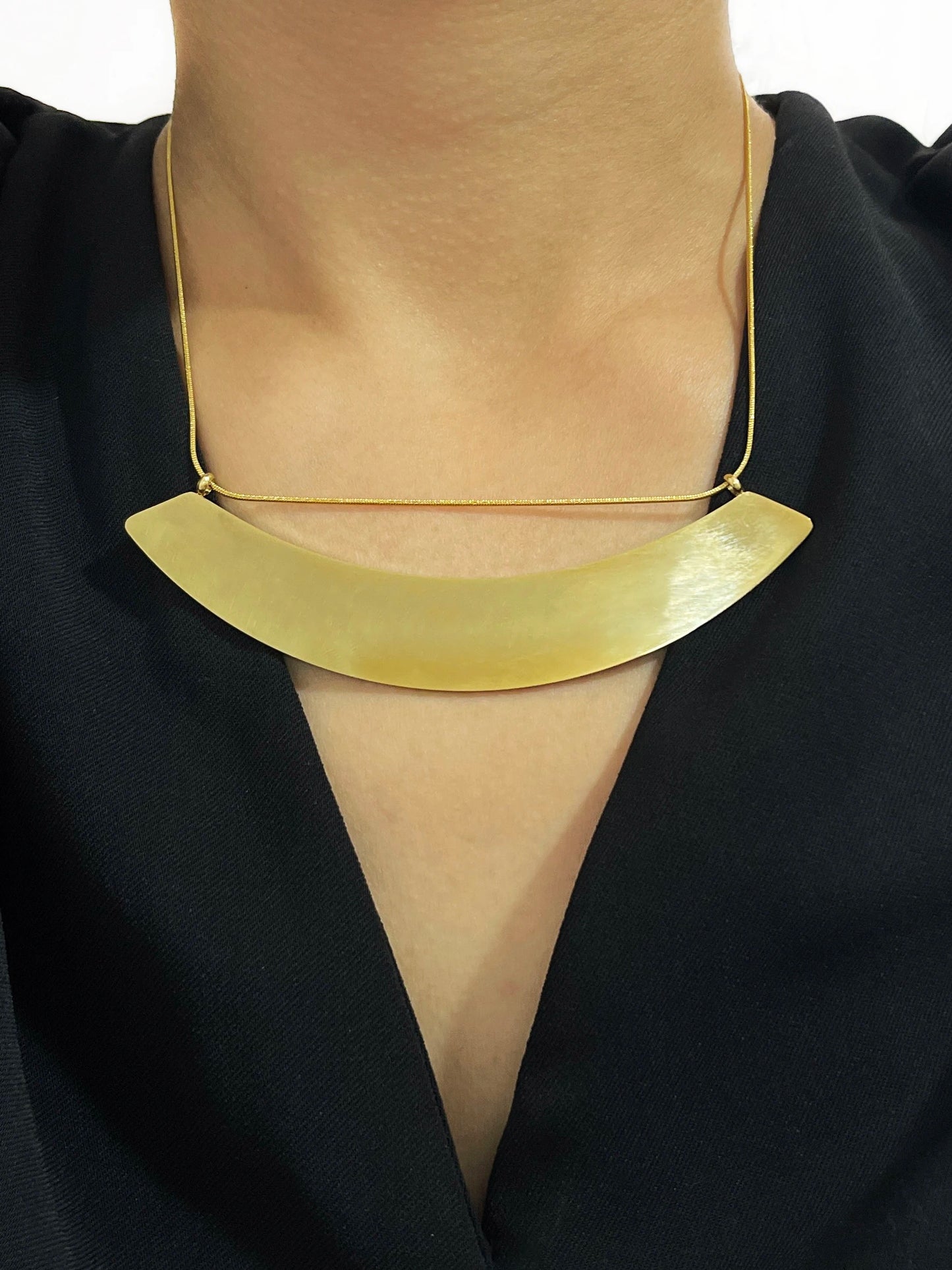 Kaila's Statement, Stainless Steel, Gold Plated 18K, Minimal, Stylish, Trendy Necklace