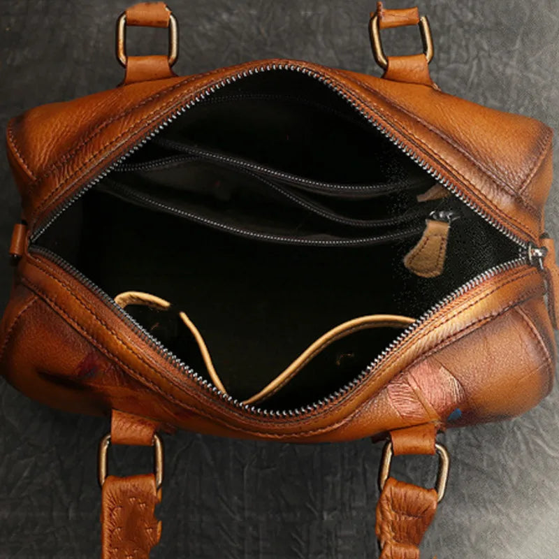 Anita's Retro, Vintage, Genuine Leather, Trendy, Stylish, Handmade, Shoulder Bag