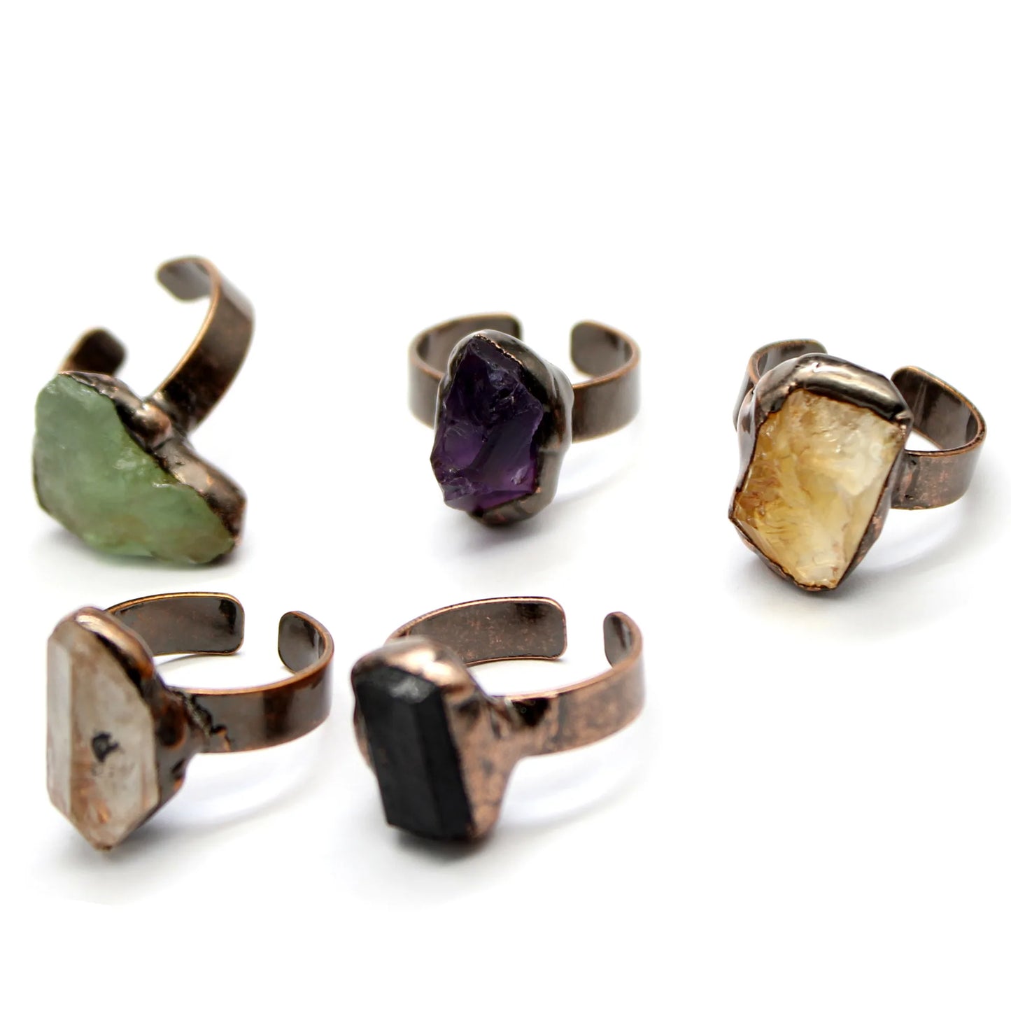 Nina's Quartz Metal Rings