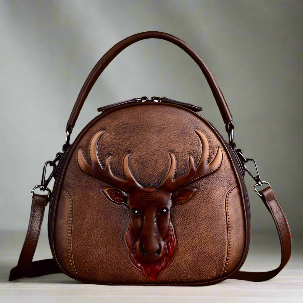 Merry's Retro, Vintage, Genuine Leather, Trendy, Stylish, Handmade, Small, Shoulder Bag