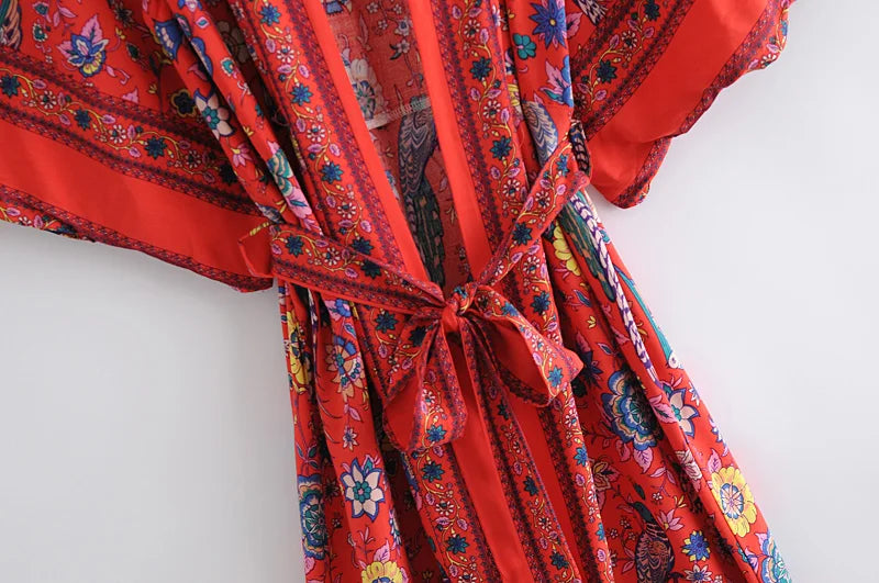 Jumana's Red Kimono