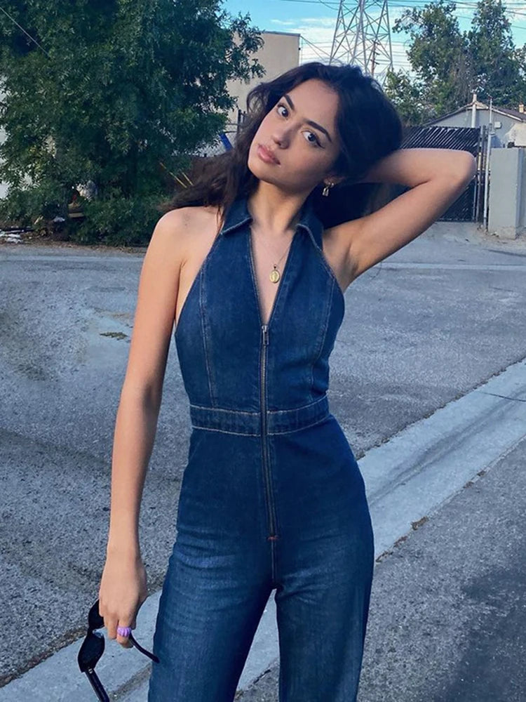 Lana's Backless Halter Jumpsuit