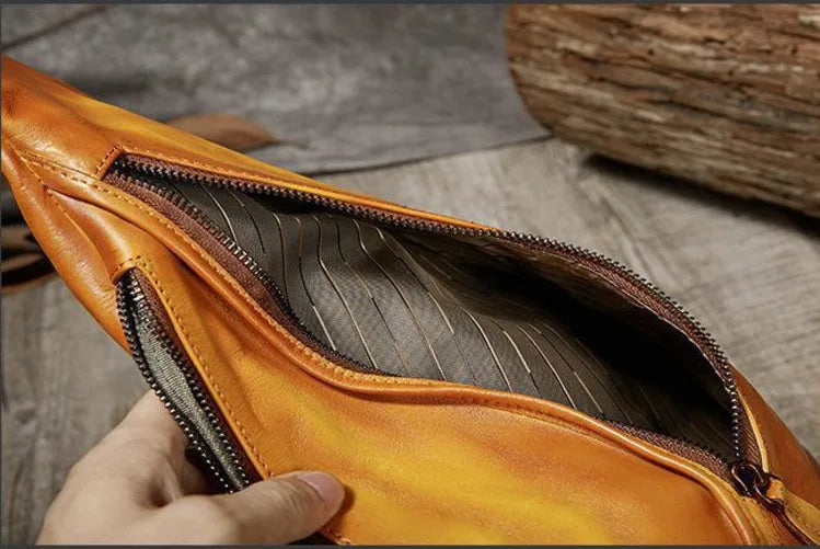 Noha's Retro, Vintage, Genuine Leather, Trendy, Stylish, Handmade, Shoulder Bag