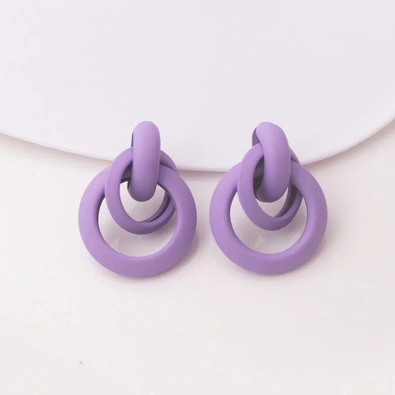 Hala's Purple, Multi Designs, Stylish, Trendy, Stud Earrings Sets