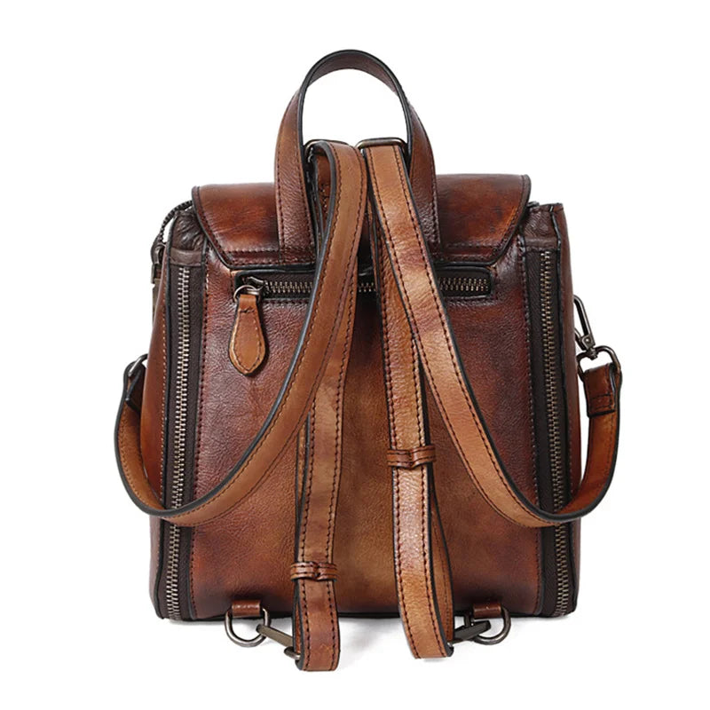 Charlie's Retro, Vintage, Genuine Leather, Trendy, Stylish, Handmade, backpack Bag