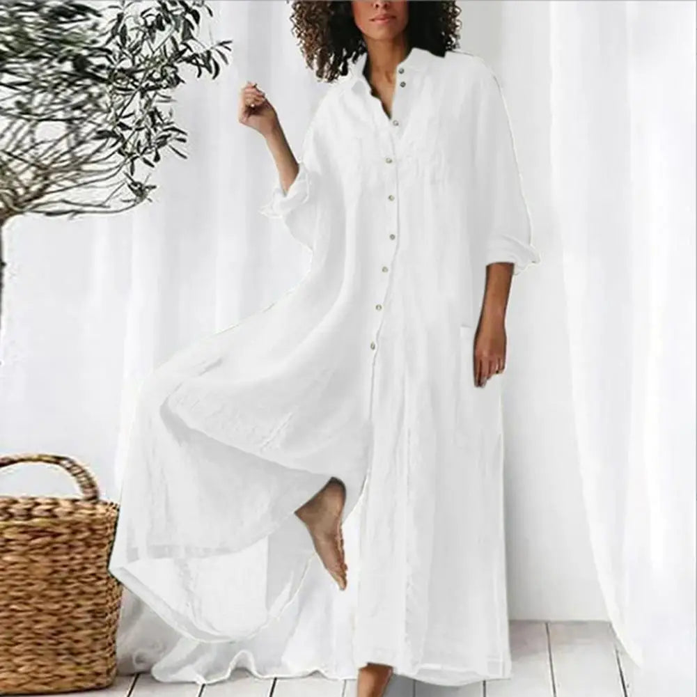 Eve's Oversize loose Linen-Cotton Casual Jumpsuit/Romper