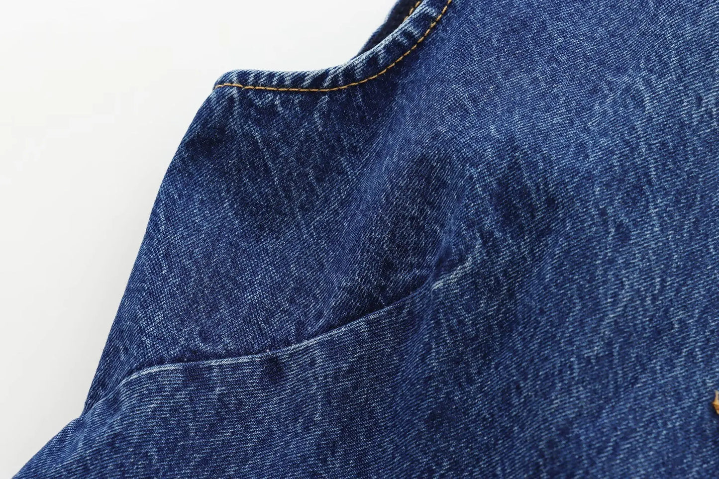 Elsa's Casual, Trendy, Stylish, Waistline, Cotton, Denim, Jeans Vest