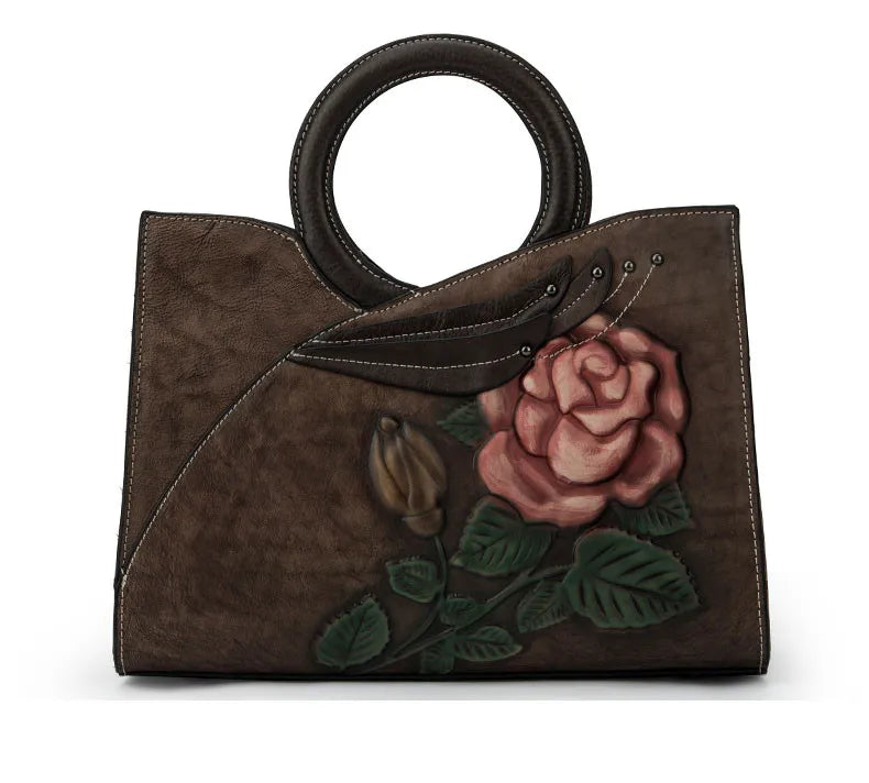 Whitney's Retro, Vintage, Genuine Leather, Trendy, Stylish, Handmade, Shoulder Bag