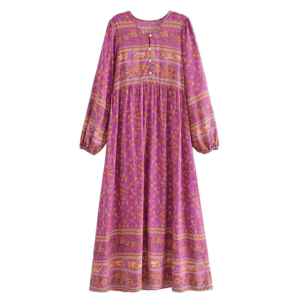 Gabriella's boho long sleeves casual dress