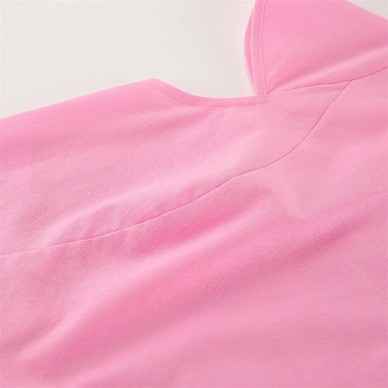 Close-up of pink fabric with a soft texture on a white background