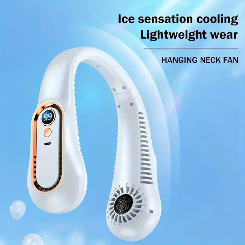 Neck Mini Fan- with rechargeable Li battery - 2000 mAh