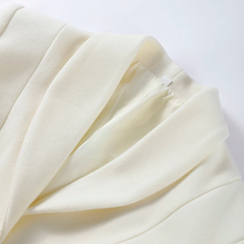 Noura's Woolen, Slim, Chic, Luxury, Elegant, Trendy, Winter, Stylish, Long Coat