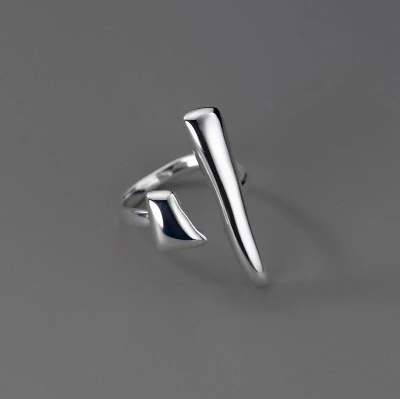 Iris's Fashionable Geometric Metal Irregular Open Ring