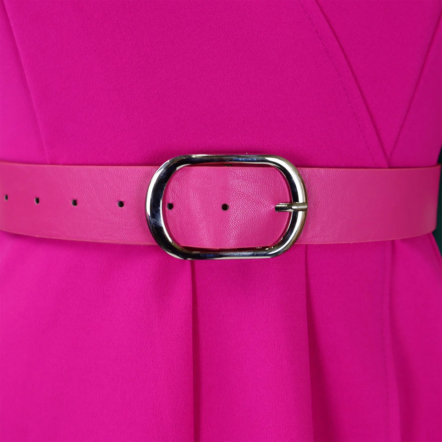 Liz's Plus size, stylish, trendy, Pleated, Temperament, V-Neck, Midi, Office Dress