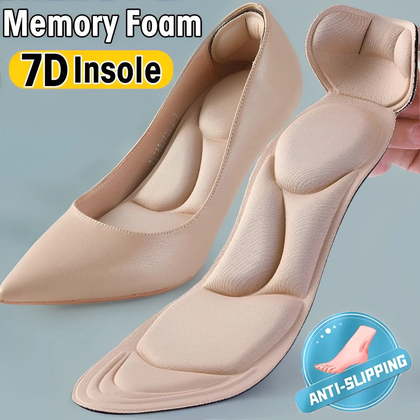 Insoles Breathable, Memory Foam, Insole Pad, for Women Shoes