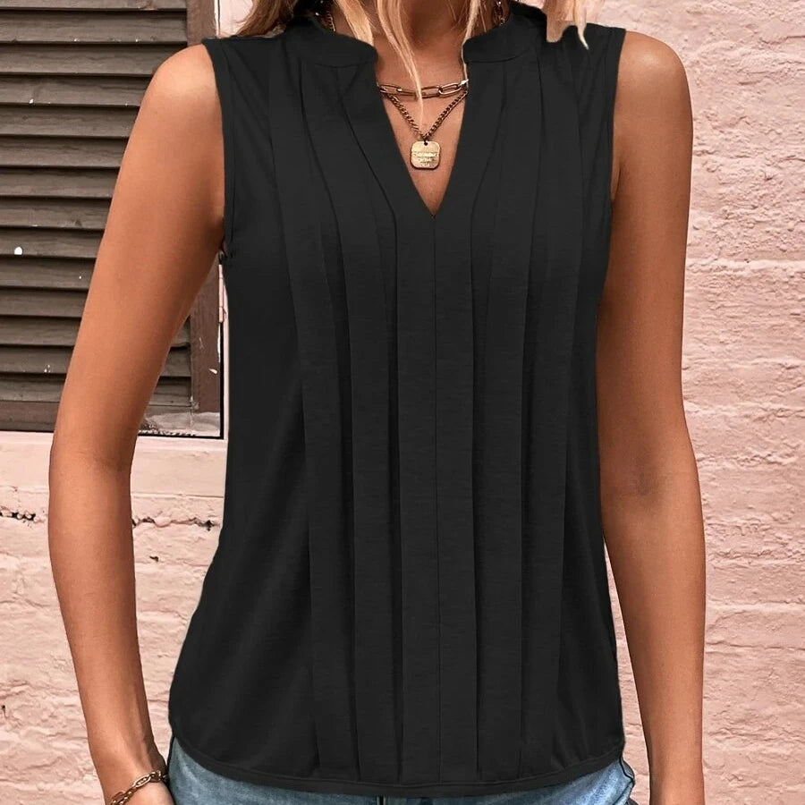 Sherry's Stylish Sleeveless Blouse