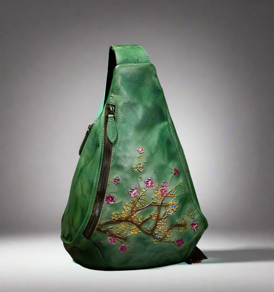 Noha's Retro, Vintage, Genuine Leather, Trendy, Stylish, Handmade, Shoulder Bag