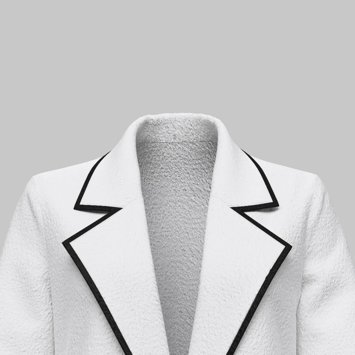 Mayan's Autumn/Winter, Elegant, Trendy, Stylish, Long, Single Breasted, Long sleeves, White coat